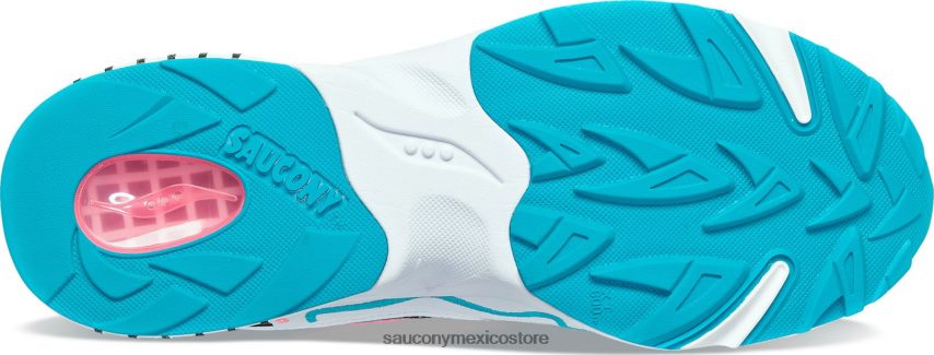 Saucony Huracán de rejilla 3d hombres blanco/negro/rosa P4B2Z0199