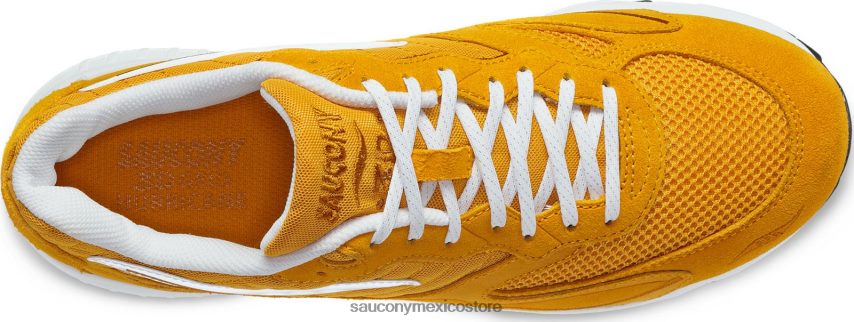 Saucony Huracán de rejilla 3d hombres mostaza/blanco P4B2Z0198