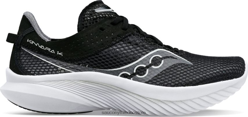 Saucony Kinvara 14 de ancho hombres blanco negro P4B2Z0110