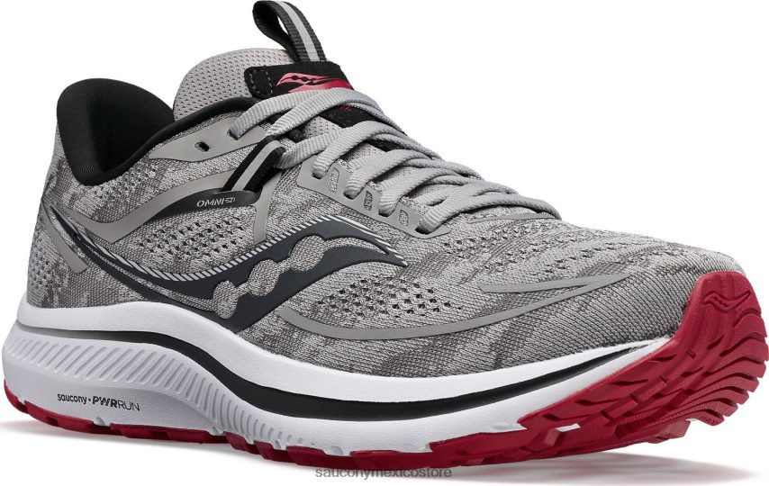 Saucony Omni 21 de ancho hombres aleación/granate P4B2Z0114