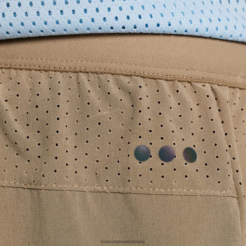 Saucony Outpace 4 2 en 1 corto hombres estaño P4B2Z0392