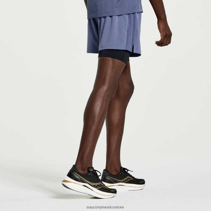 Saucony Outpace 4 2 en 1 corto hombres horizonte P4B2Z0391