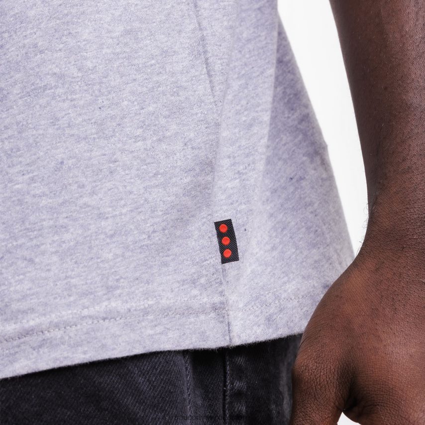 Saucony X frank cooke descansó camiseta hombres brezo gris claro P4B2Z0351