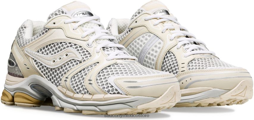 Saucony X highsnobiety progrid triunfo 4 hombres blanco crema P4B2Z0289