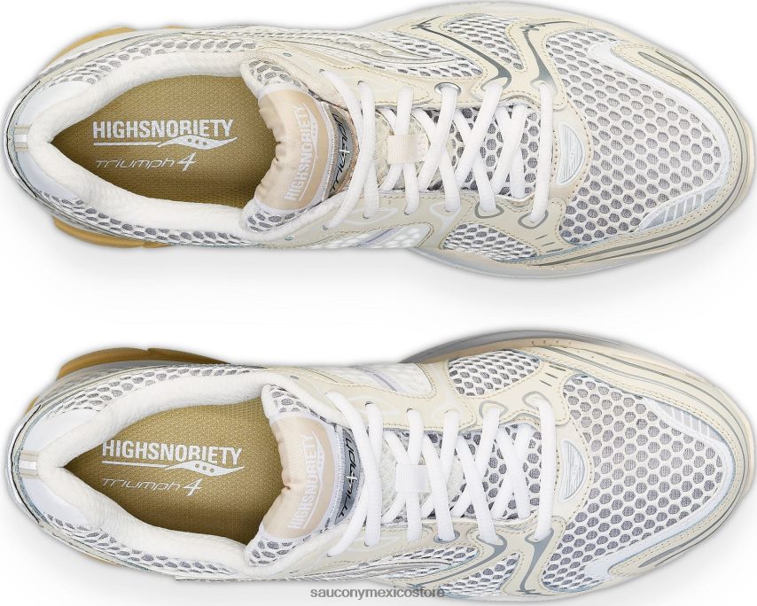 Saucony X highsnobiety progrid triunfo 4 hombres blanco crema P4B2Z0289