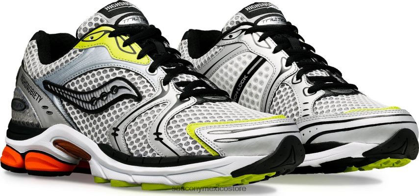 Saucony X highsnobiety progrid triunfo 4 hombres plata multi P4B2Z0290