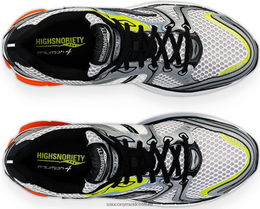 Saucony X highsnobiety progrid triunfo 4 hombres plata multi P4B2Z0290