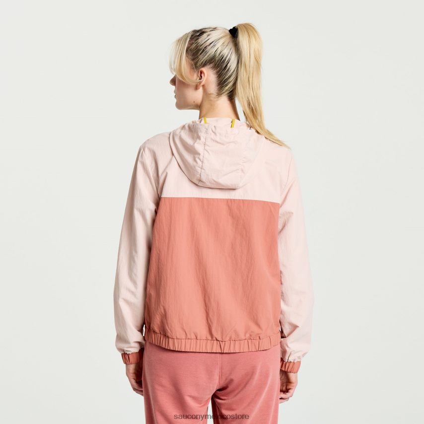 Saucony anorak descansado mujer rosa sepia P4B2Z0712