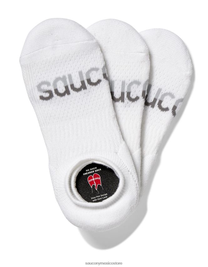 Saucony calcetín deportivo con cojín inferno hombres blanco P4B2Z0492
