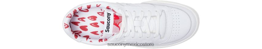 Saucony calle corte de jazz de san valentín mujer blanco P4B2Z0704