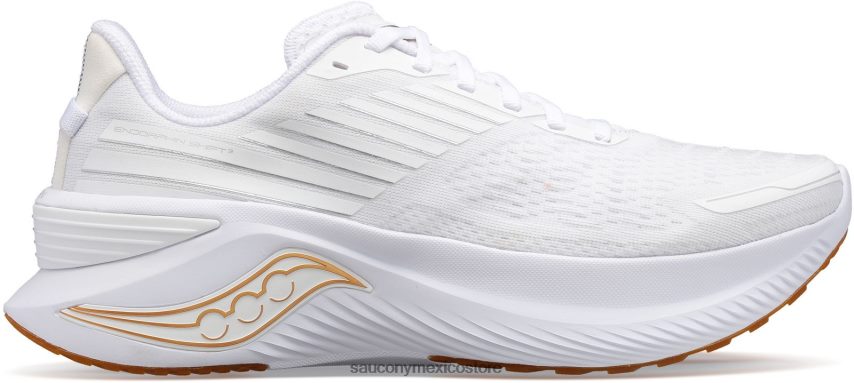 Saucony cambio de endorfinas 3 de ancho hombres blanco/goma P4B2Z0133