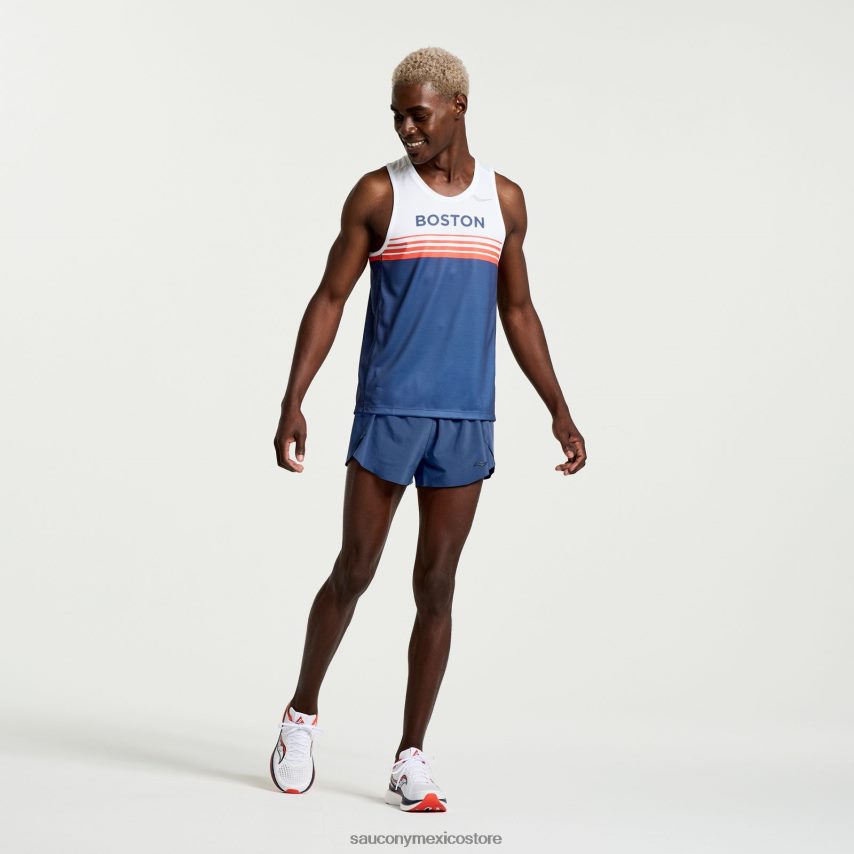 Saucony camiseta de cronómetro boston hombres Boston 2023 P4B2Z0336