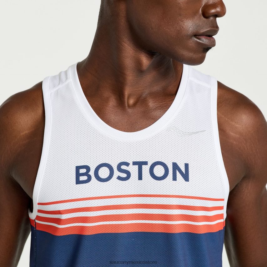 Saucony camiseta de cronómetro boston hombres Boston 2023 P4B2Z0336