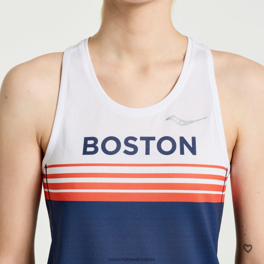 Saucony camiseta de cronómetro boston mujer Boston 2023 P4B2Z0775