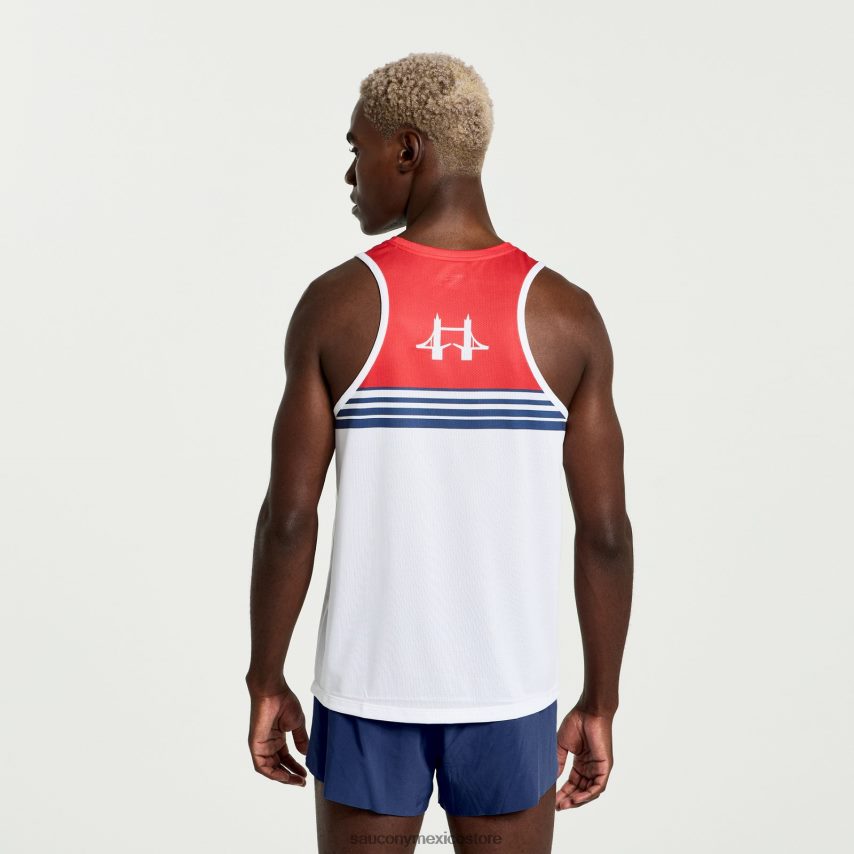 Saucony camiseta de cronómetro de Londres hombres Londres 2023 P4B2Z0380