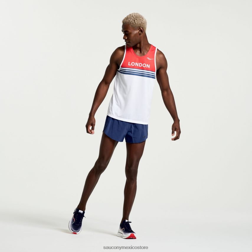 Saucony camiseta de cronómetro de Londres hombres Londres 2023 P4B2Z0380
