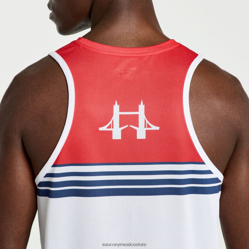 Saucony camiseta de cronómetro de Londres hombres Londres 2023 P4B2Z0380