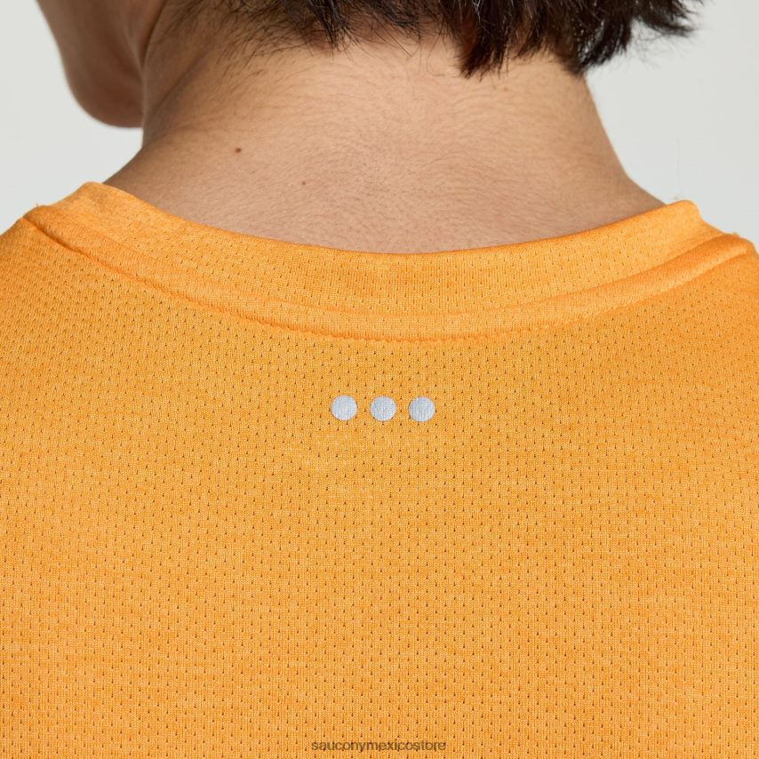 Saucony camiseta de cronómetro hombres brezo de caléndula P4B2Z0309