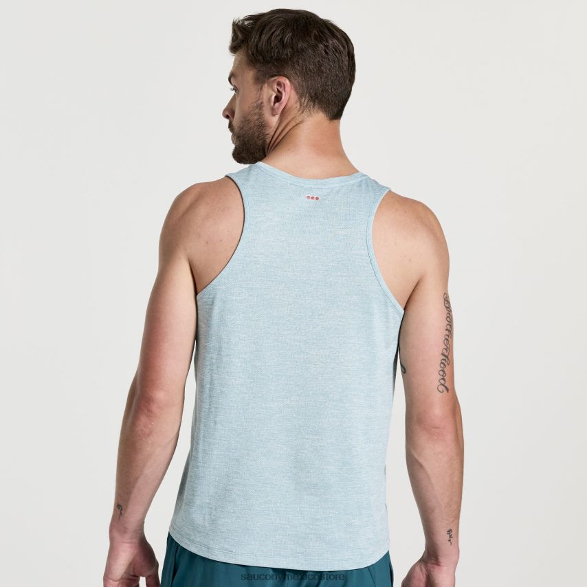 Saucony camiseta de cronómetro hombres brezo de lluvia P4B2Z0310