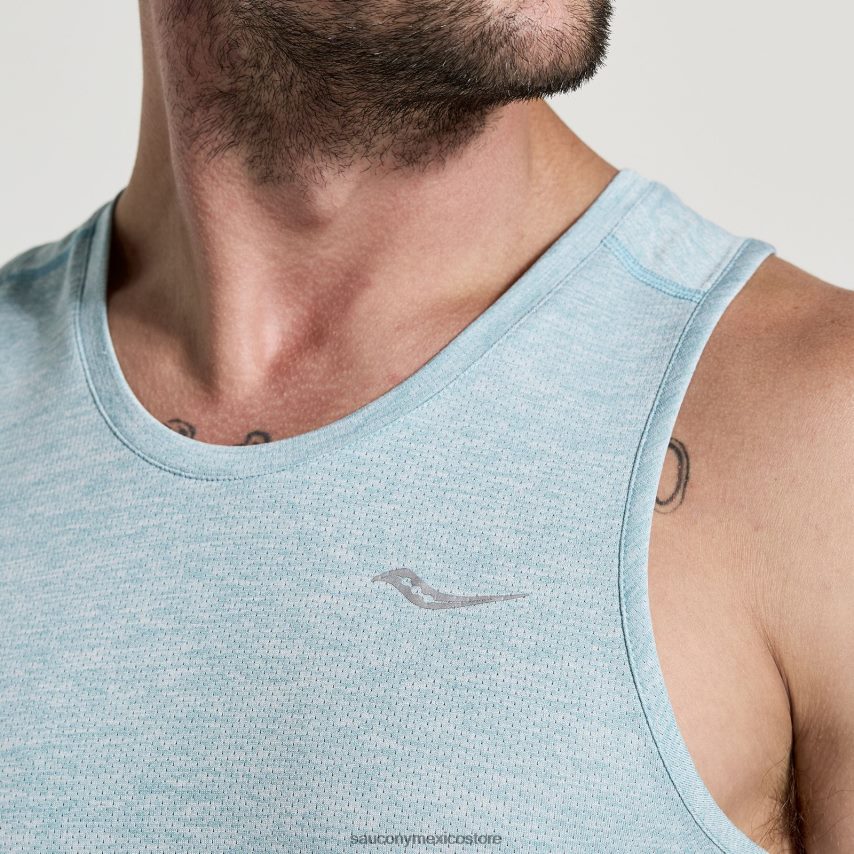 Saucony camiseta de cronómetro hombres brezo de lluvia P4B2Z0310