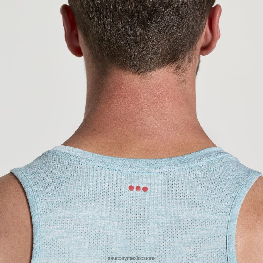 Saucony camiseta de cronómetro hombres brezo de lluvia P4B2Z0310