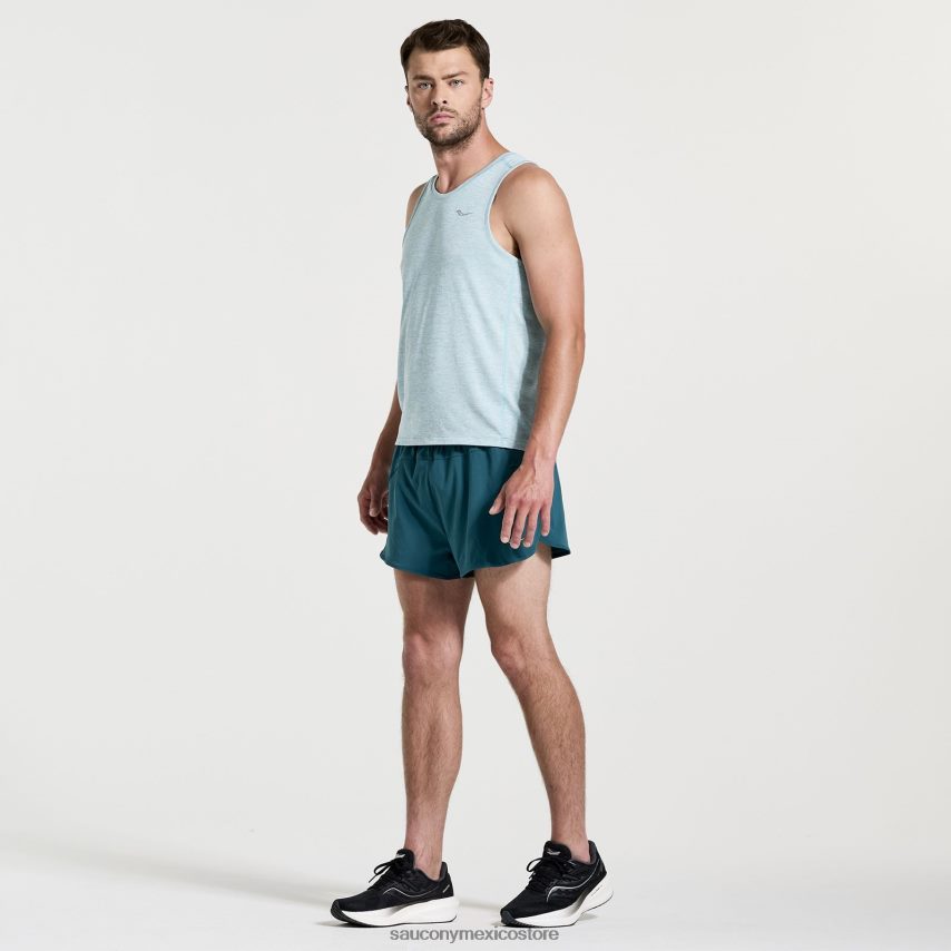 Saucony camiseta de cronómetro hombres brezo de lluvia P4B2Z0310