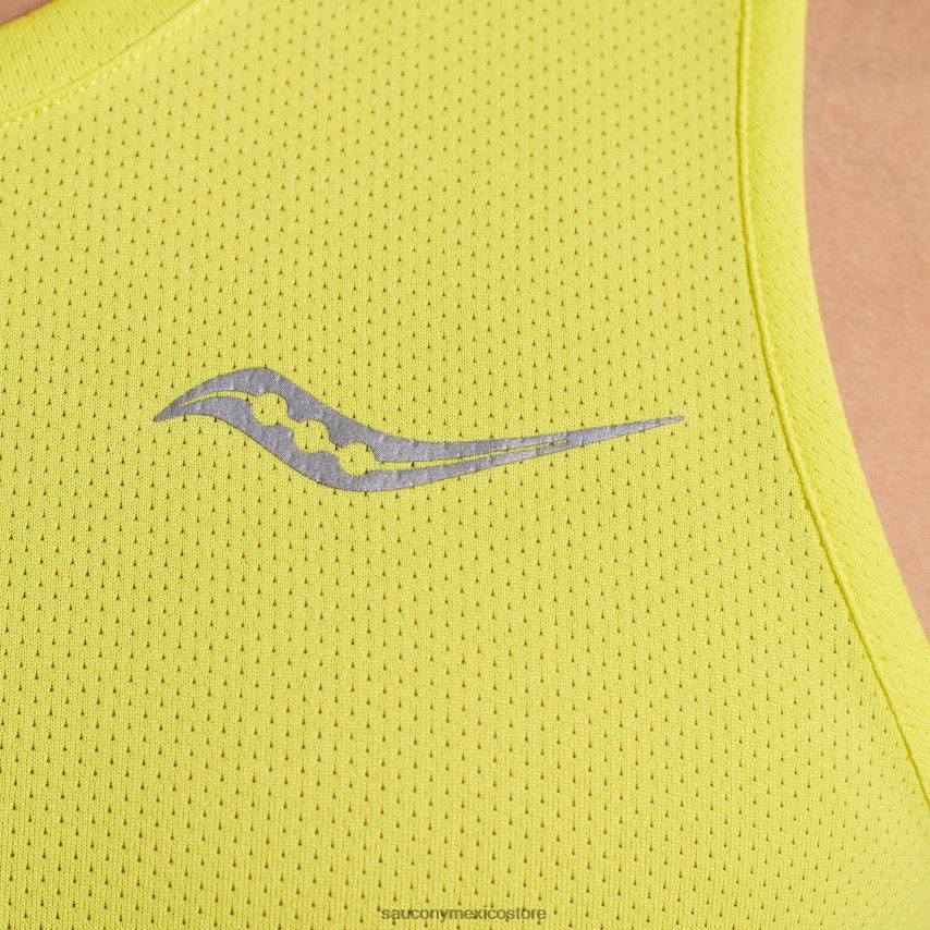 Saucony camiseta de cronómetro hombres cidra P4B2Z0304