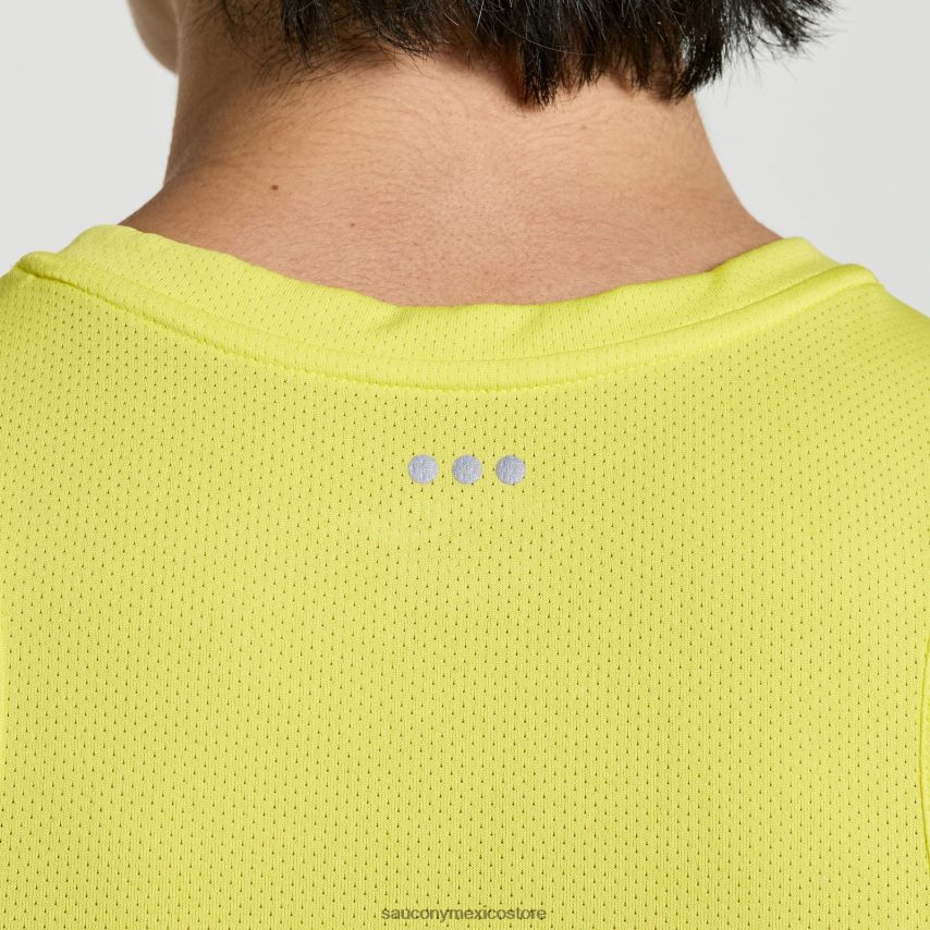 Saucony camiseta de cronómetro hombres cidra P4B2Z0304