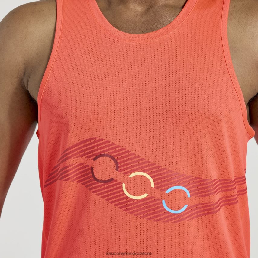 Saucony camiseta de cronómetro hombres gráfico vizired P4B2Z0313