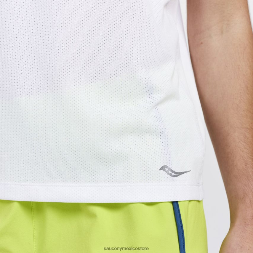 Saucony camiseta de cronómetro mujer blanco P4B2Z0724