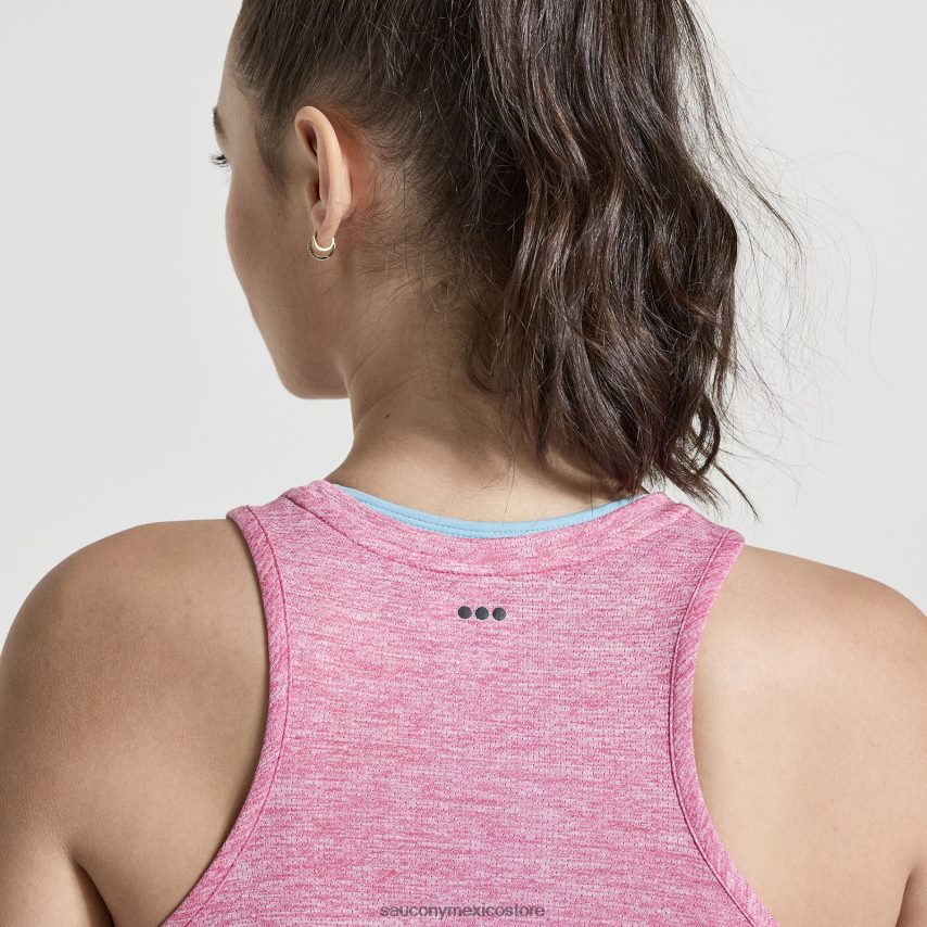 Saucony camiseta de cronómetro mujer brezo de cuarzo de llama P4B2Z0719
