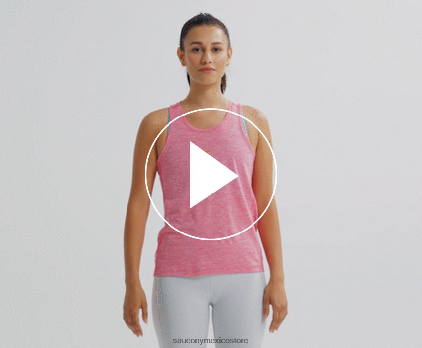 Saucony camiseta de cronómetro mujer brezo de cuarzo de llama P4B2Z0719