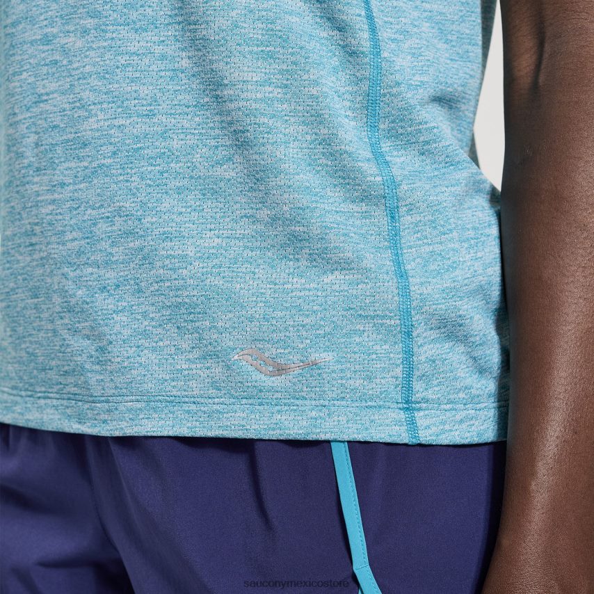 Saucony camiseta de cronómetro mujer brezo turquesa P4B2Z0722