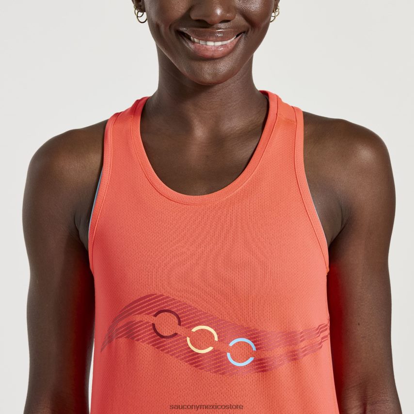 Saucony camiseta de cronómetro mujer gráfico vizired P4B2Z0723