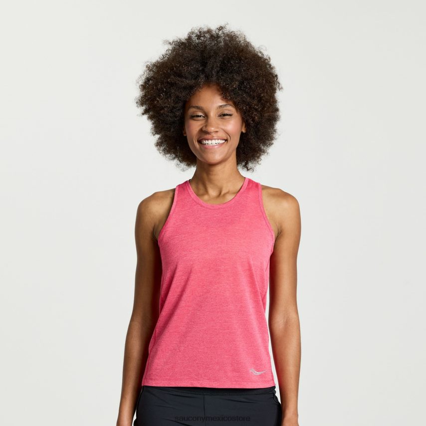 Saucony camiseta de cronómetro mujer rosa brezo P4B2Z0716