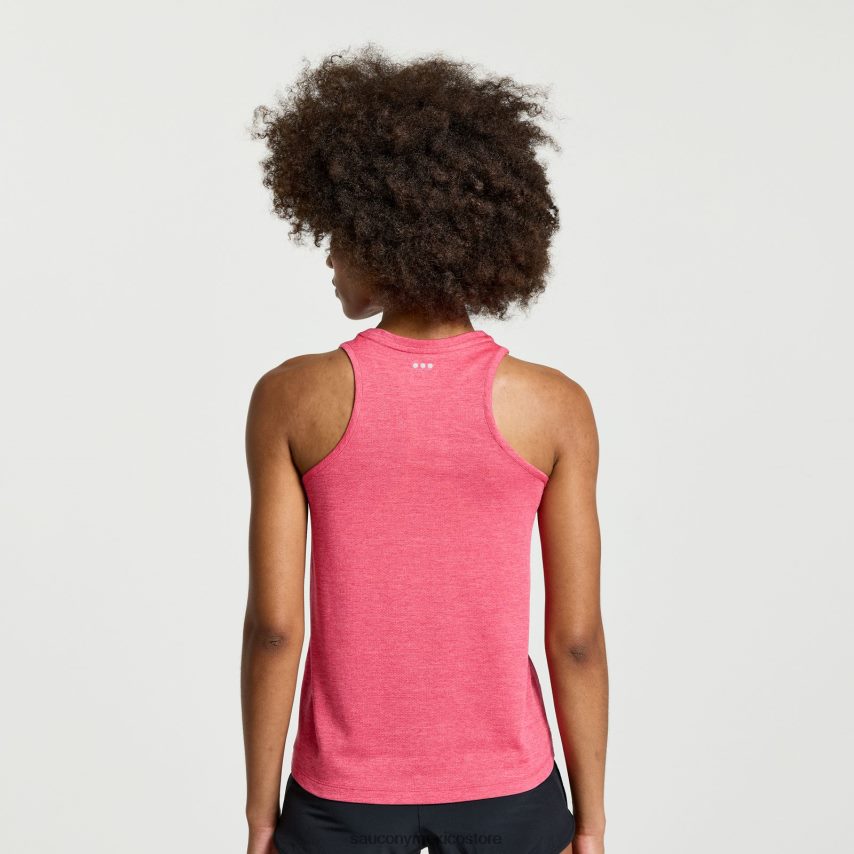 Saucony camiseta de cronómetro mujer rosa brezo P4B2Z0716