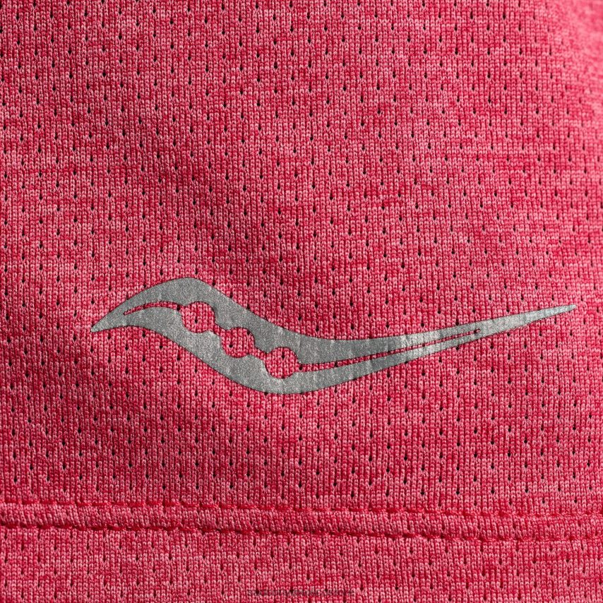 Saucony camiseta de cronómetro mujer rosa brezo P4B2Z0716