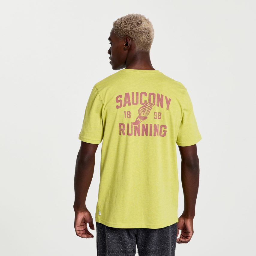 Saucony camiseta descansada hombres gráfico de brezo de arroyo P4B2Z0355