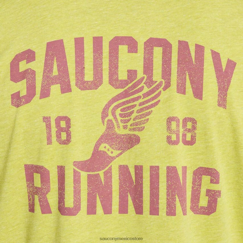 Saucony camiseta descansada hombres gráfico de brezo de arroyo P4B2Z0355
