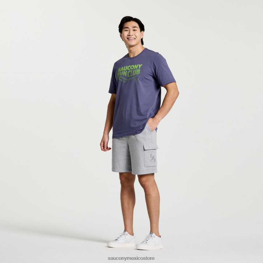 Saucony camiseta descansada hombres horizonte gráfico de brezo P4B2Z0357
