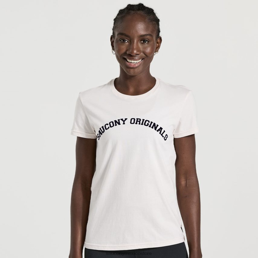 Saucony camiseta descansada mujer arena P4B2Z0789