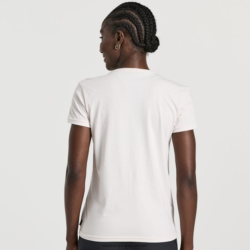 Saucony camiseta descansada mujer arena P4B2Z0789