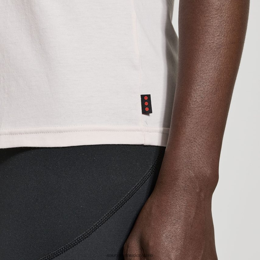 Saucony camiseta descansada mujer arena P4B2Z0789