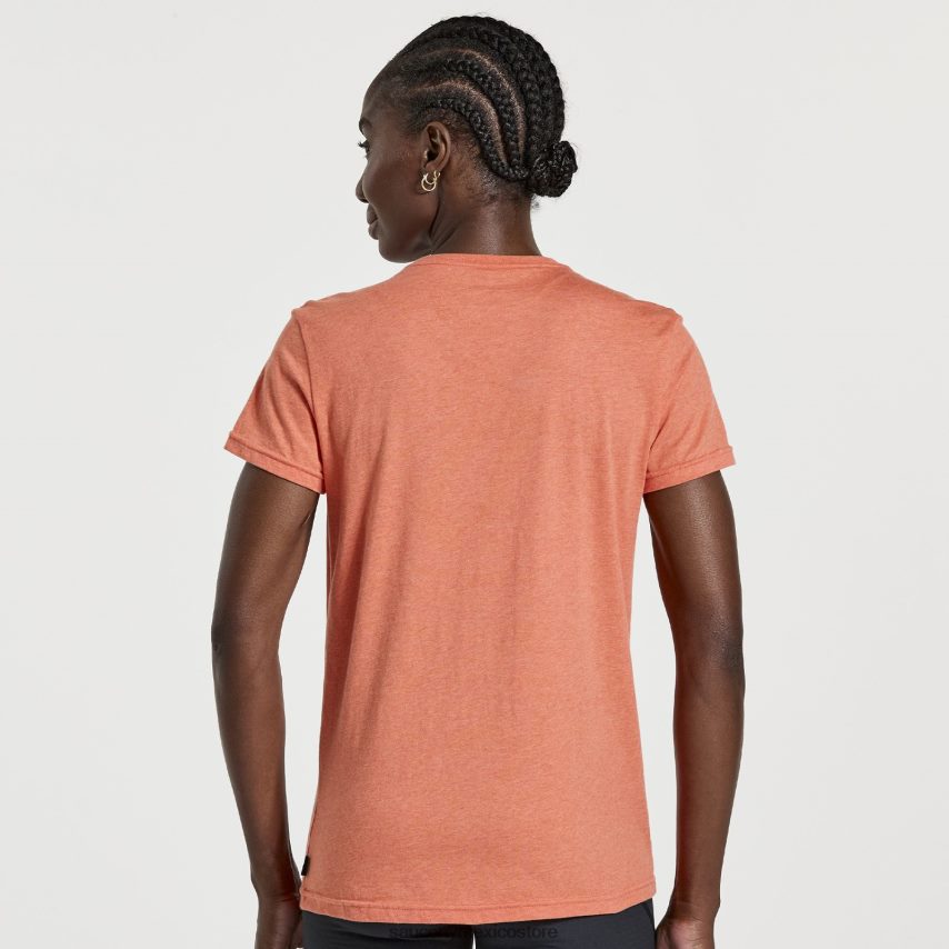 Saucony camiseta descansada mujer brezo brasa P4B2Z0786