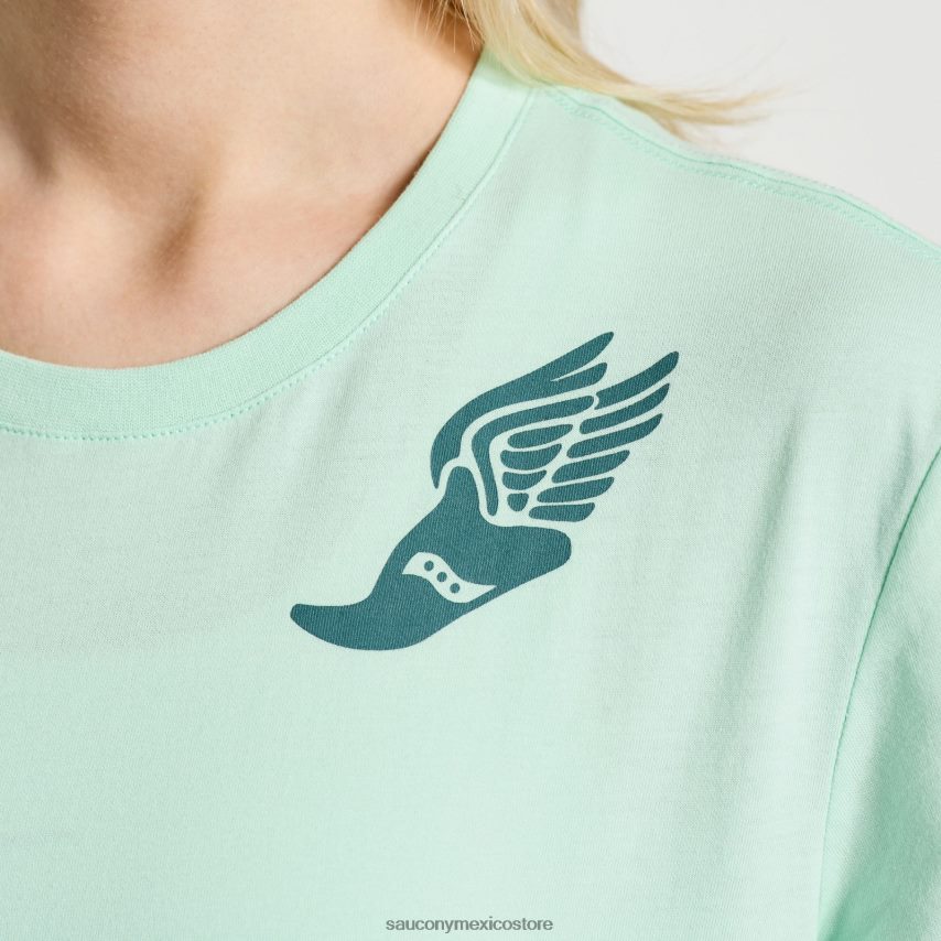 Saucony camiseta descansada mujer gráfico de la atmósfera P4B2Z0784