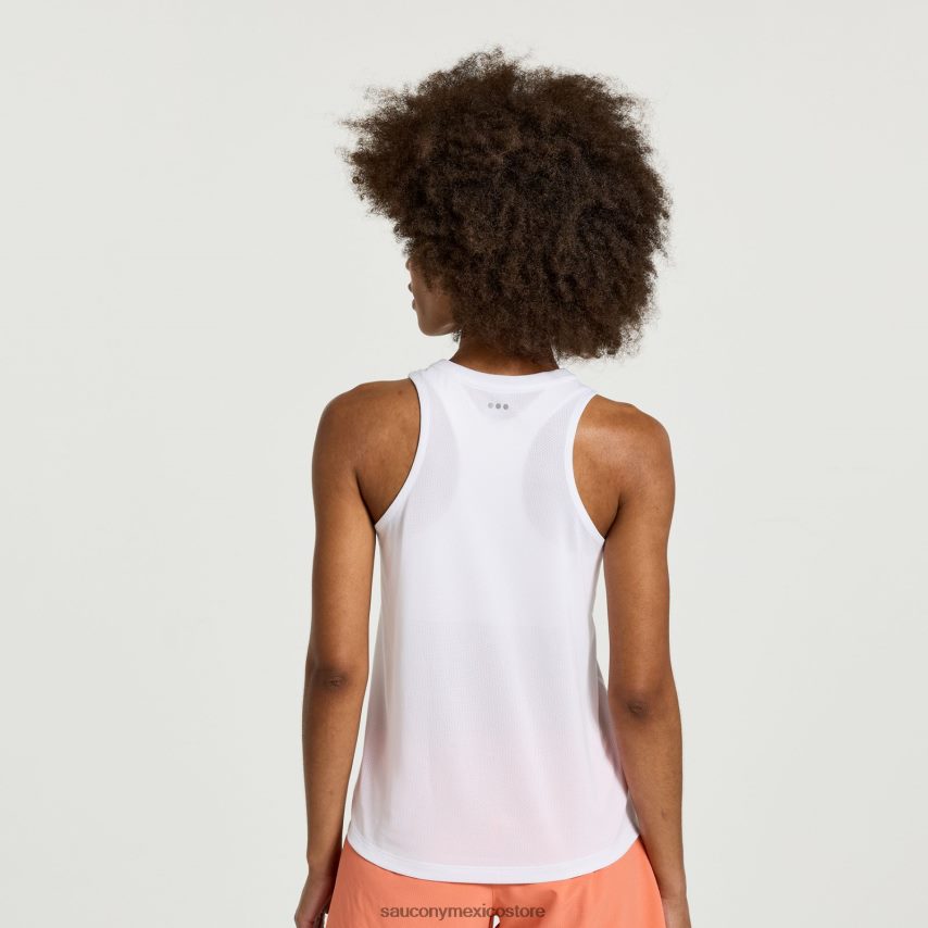 Saucony camiseta gráfica de cronómetro mujer gráfico blanco P4B2Z0758