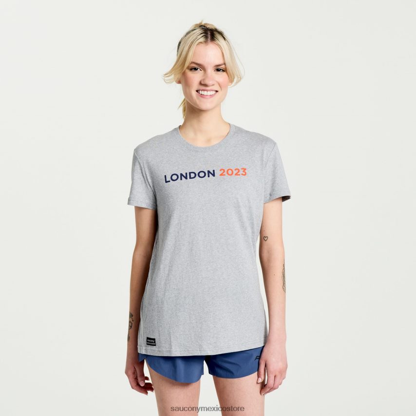 Saucony camiseta londres descansada mujer Londres 2023 P4B2Z0774
