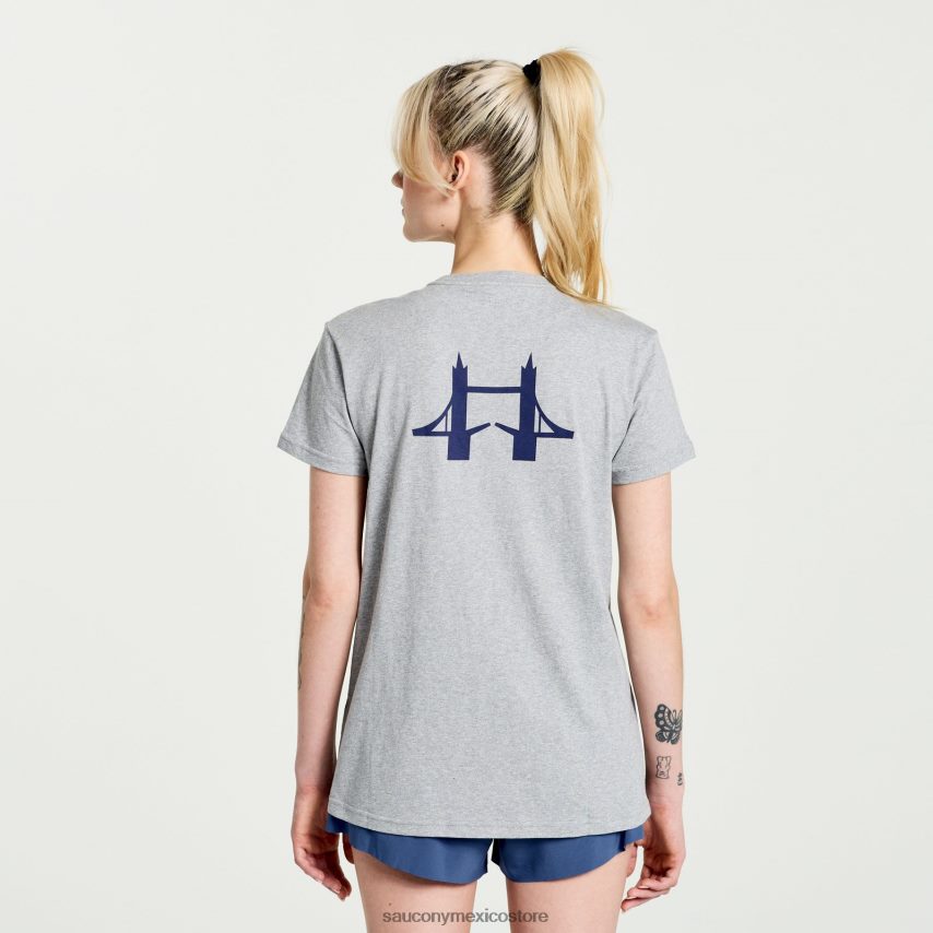 Saucony camiseta londres descansada mujer Londres 2023 P4B2Z0774