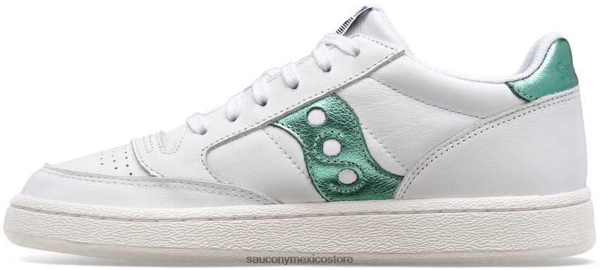 Saucony cancha de jazz metalizado mujer blanco verde P4B2Z0661