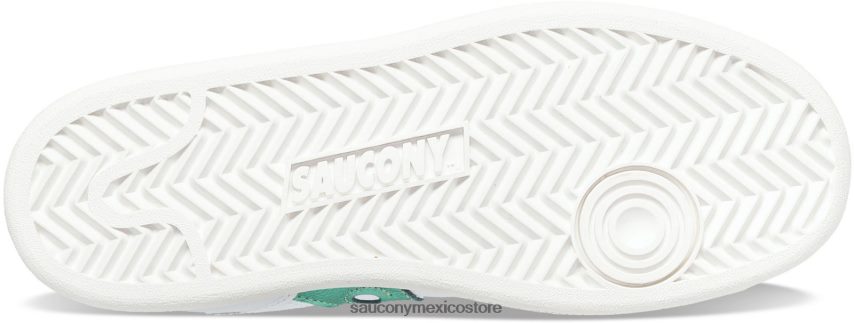 Saucony cancha de jazz metalizado mujer blanco verde P4B2Z0661